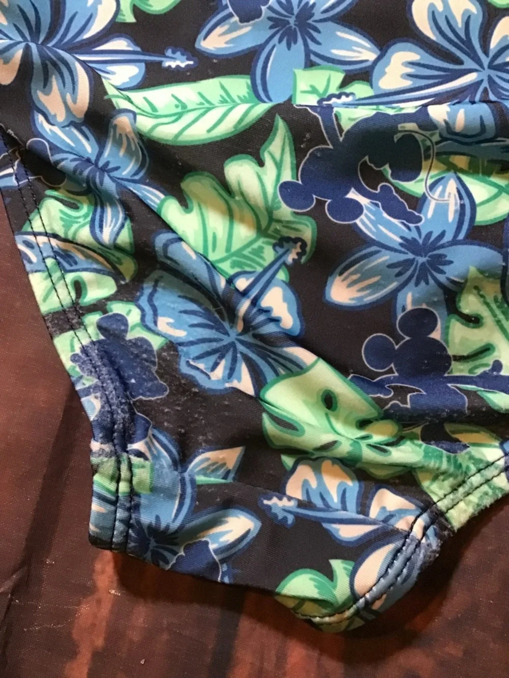 Disney parks summer fun one piece adult floral Mickey Mouse size medium - Picture 7 of 9